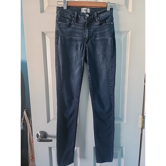Paige Jeans Hoxton Ultra Skinny Womens Jeans Size 27 Blue - Picture 1 of 4